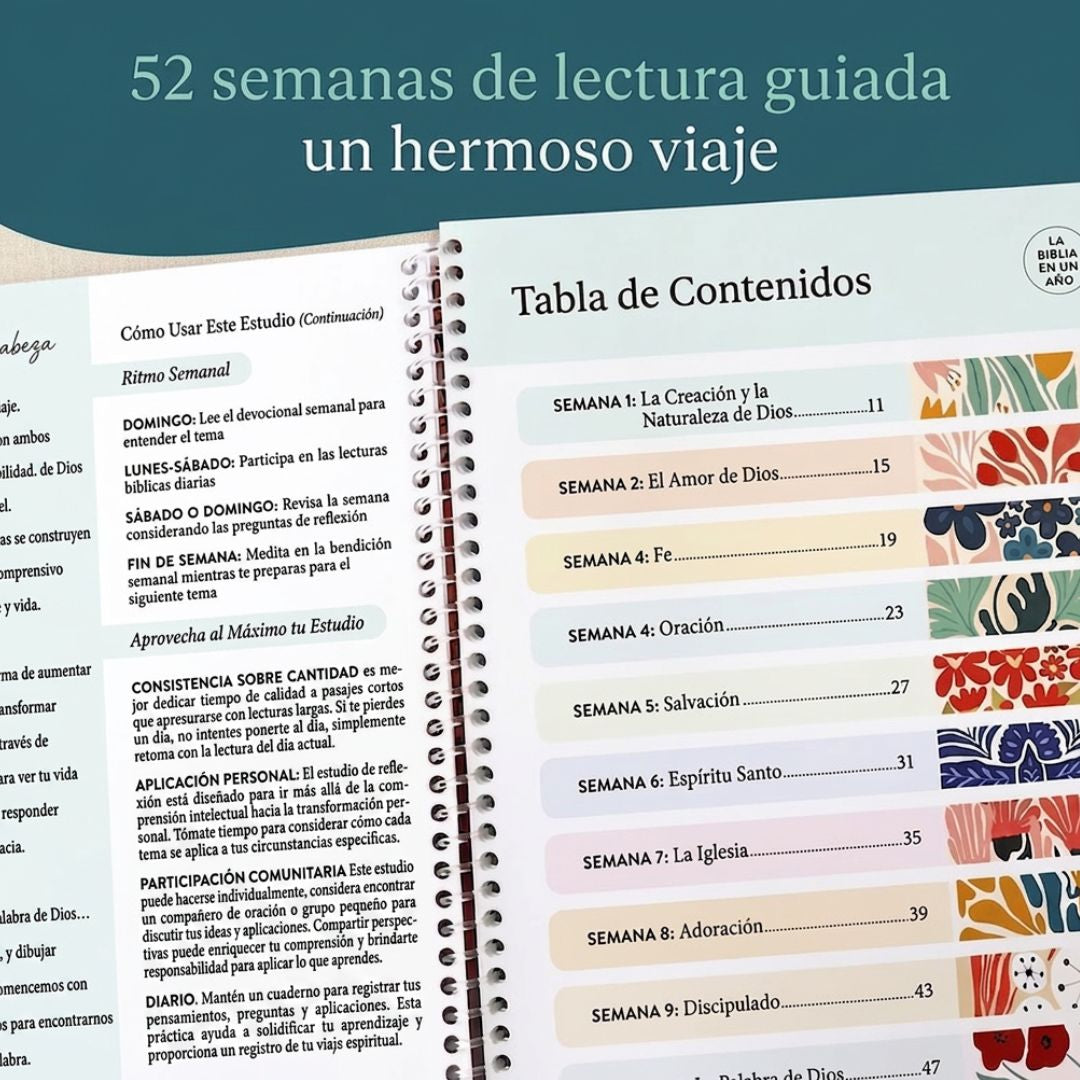 Página del plan de lectura diaria